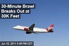 30-Minute Brawl Breaks Out at 30,000 Feet