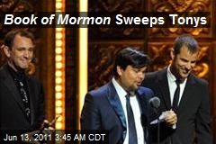 Book of Mormon Sweeps Tonys
