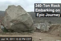340-Ton Rock Embarking on Epic Journey