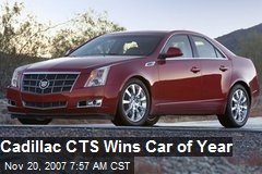 Cadillac CTS Wins Car of Year