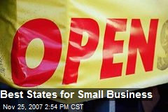 Best States for Small Business