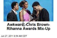 Chris Brown-Rihanna Award Mix-Up Creates Awkwardness at BET Awards Show