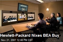 Hewlett-Packard Nixes BEA Buy