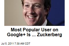 Facebook Founder Mark Zuckerberg Is the Most Popular User ... on Google's Social Network, Google+