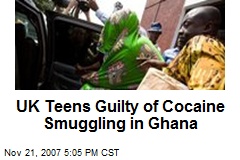 UK Teens Guilty of Cocaine Smuggling in Ghana