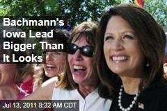 Michele Bachmann's Iowa Lead Bigger Than It Looks
