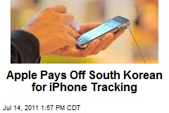 Apple Pays Off South Korean for iPhone Tracking