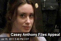 Casey Anthony Files Appeal