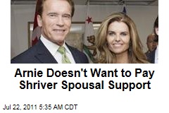 Schwarzenegger Divorce: Arnold Doesn't Want to Pay Maria Shriver Spousal Support