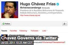 Venezuelan President Hugo Chavez Tweets During Cancer Recovery