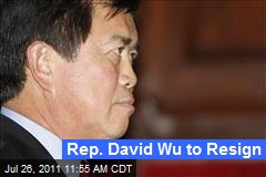 Rep. David Wu to Resign