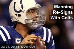 Manning Re-Signs With Colts