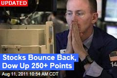 Stocks Bounce Back, Dow Up 100+ Points