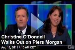 Christine O'Donnell Walks Out on Piers Morgan Tonight