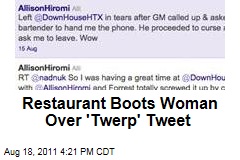Allison Matsu Booted from Restaurant for 'Twerp' Tweet