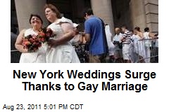 New York Weddings Surge Thanks to Gay Marriage
