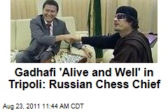 Russian Chess Chief Kirsan Ilyumzhinov: Moammar Gadhafi 'Alive and Well' in Tripoli