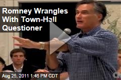 Election 2012: Mitt Romney Argues with Town-Hall Questioner