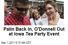 Sarah Palin In, Christine O'Donnell Out for Iowa Tea Party Event