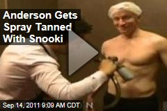 VIDEO: Anderson Cooper Gets Spray Tanned With Snooki