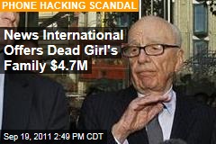 Rupert Murdoch's News International Offers Milly Dowler Family Millions in Phone Hacking Scandal
