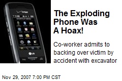 The Exploding Phone Was A Hoax!