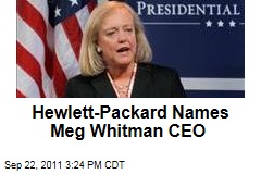 Hewlett-Packard Names Meg Whitman CEO