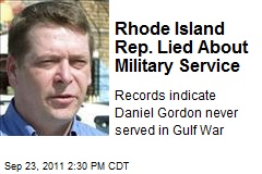 Rhode Island Rep. Lied About Military Service