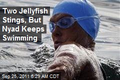 Two Jellyfish Stings, But Nyad Keeps Swimming