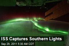 ISS Captures Southern Lights
