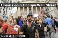 Unions Join Protesters in 'Occupy Wall Street' Movement