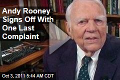 Andy Rooney Signs Off '60 Minutes' With One Last Complaint
