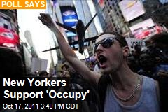 New Yorkers Support Occupy Wall Street Movement: Poll