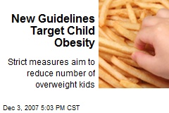 New Guidelines Target Child Obesity