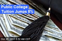 Public College Tuition Jumps 8%