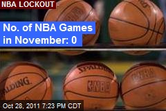 No. of NBA Games in November: 0