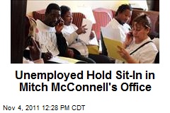 Unemployed Hold Sit-In in Mitch McConnell&#39;s Office