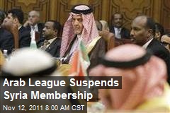 Arab League Suspends Syria Membership