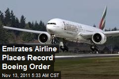 Emirates Airline Makes Record Boeing Order