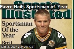 Favre Nails Sportsman of Year