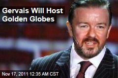 Ricky Gervais to Host 2012 Golden Globes