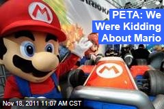PETA: We Were Kidding About Mario's Tanooki Suit