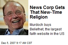 News Corp Gets That New-Time Religion