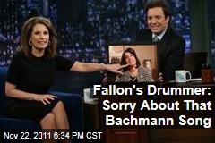 Jimmy Fallon Drummer Questlove Says He Meant No Offense by Playing 'Lyin' Ass Bitch' for Michele Bachmann's Entrance