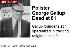 Pollster George Gallup Dead at 81