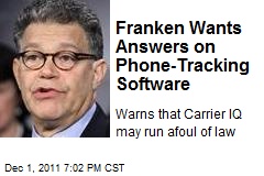 Franken Wants Answers on Phone-Tracking Software