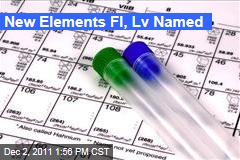 New Elements Fl, Lv, Named as Numbers 114, 116 on Periodic Table