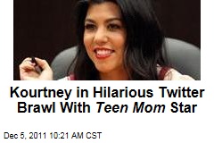 Kourtney Kardashian, 'Teen Mom' Star Farrah Abraham in Hilarious Twitter Tiff