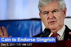 Herman Cain to Endorse Newt Gingrich