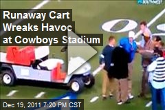 Runaway Cart Wreaks Havoc at Cowboys Stadium